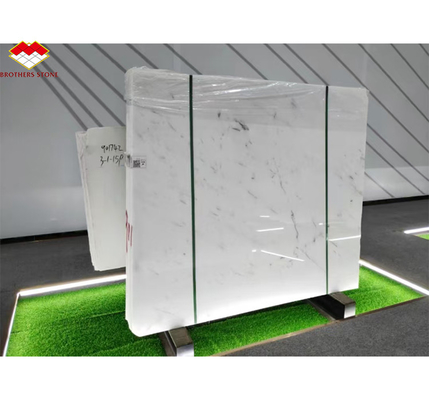 Piedra de los hermanos Yunfu Precio más barato Marmol de belleza blanca con venas grises Veneer de mármol blanco Atlántico de alta calidad