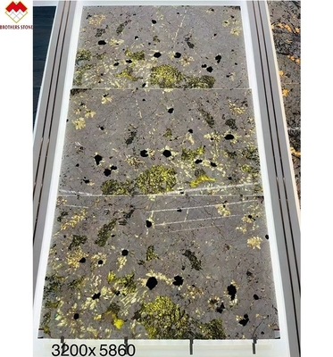 Translúcido alpino brasileño Granito súper cristalino exótico natural con luz de fondo Patagonia Quartzita Panel de pared de piedra
