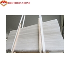 Baldosas de mármol blancas del mármol de la losa del grano de madera chino con mejores ventas