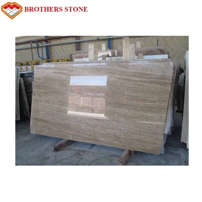 Tamaño estándar del travertino del grueso de mármol beige de piedra natural de la losa 15-30m m