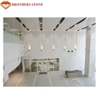 La piedra de mármol blanca teja las losas para los proyectos de gama alta del chalet del hotel