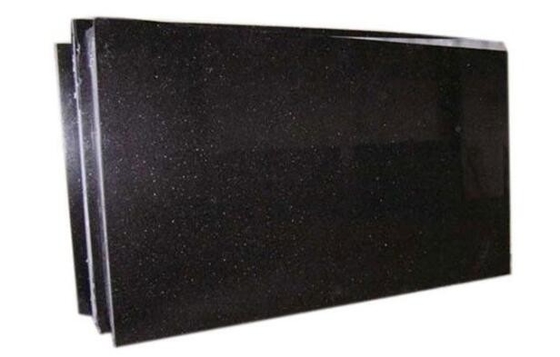 Losa dramática del granito de la galaxia del negro del diseño para la encimera de la cocina/el top de la isla