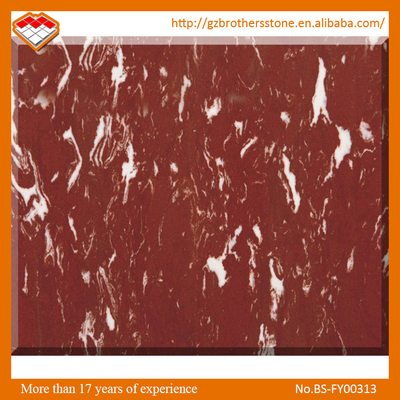 Encimera natural 96&quot; x losa del mármol de 26&quot; de 30m m Rosso Levanto