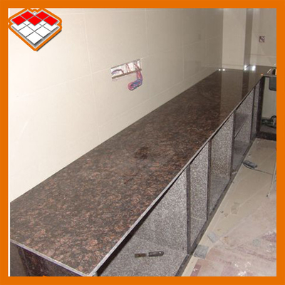 Mpa 14,5 Tan Brown Granite Stone Tiles natural para los pasos