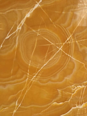 Cerillas en cartón antiguas translúcidas Siena Stone anaranjada de Honey Onyx Slab Amber Marble