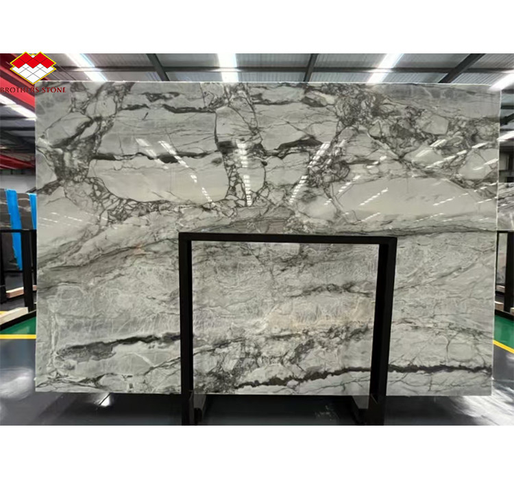 Brasil Calacatta Marmol gris Pez de barriga Marmol gris para el hotel Diseño de escaleras antideslizantes