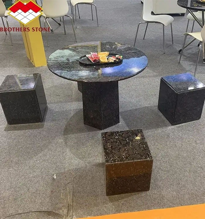Base de mesa de granito chino de piedra natural para mesa redonda pulida moderna cortada a medida